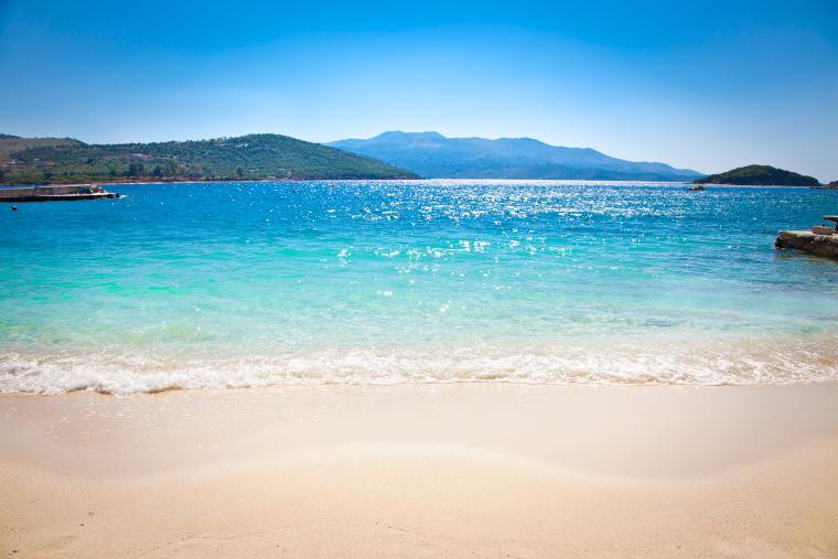 Stranden ved Ksamil
